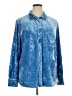 Sharon Young Blue Long Sleeve Blouse Size XL - photo 1
