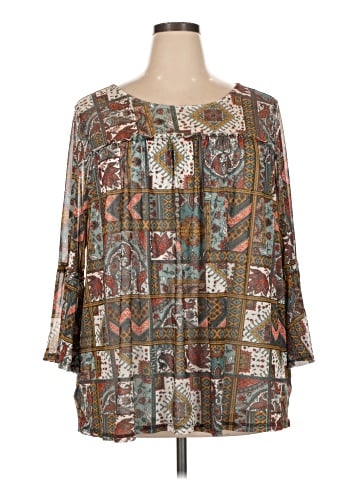 Bobbie Brooks 3/4 Sleeve Blouse (view 1)