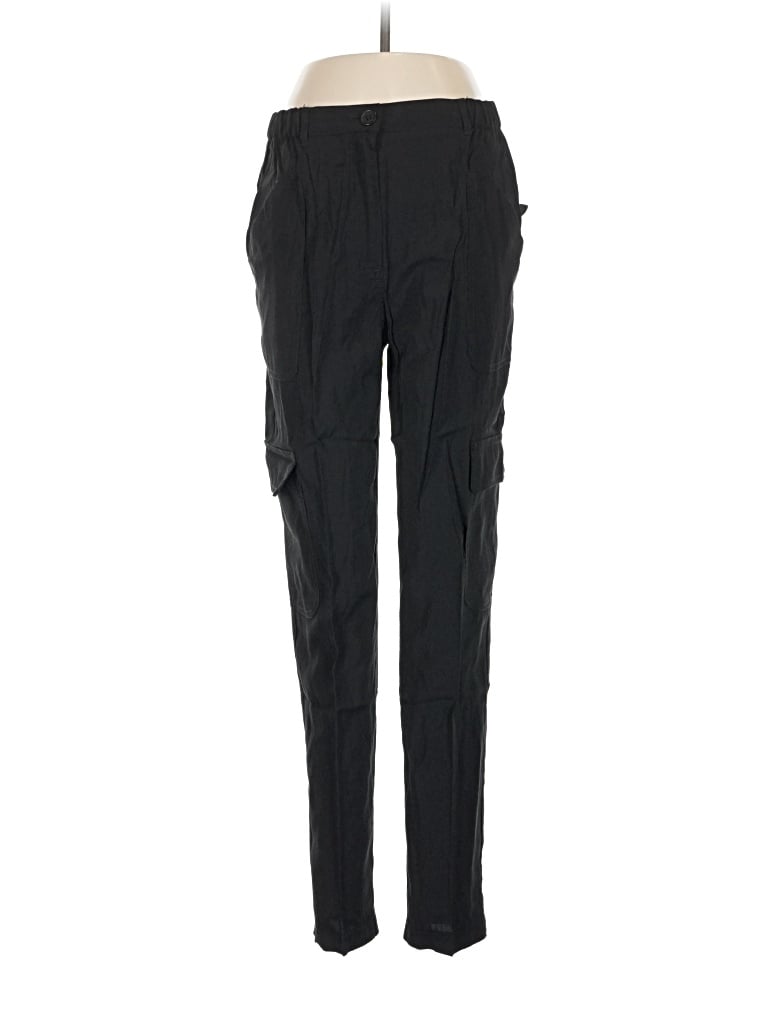 Pre-owned Max Studio Cargo Pants In Black