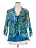 Notations Teal 3/4 Sleeve Blouse Size 1X - photo 1
