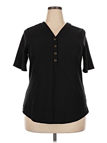 Liz Claiborne Short Sleeve Blouse (view 1)