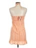 Speechless Stripes Orange Casual Dress Size M - photo 2