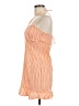 Speechless Stripes Orange Casual Dress Size M - photo 5