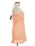 Speechless Stripes Orange Casual Dress Size M - photo 4