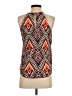 Renee C. 100% Polyester Orange Sleeveless Blouse Size S - photo 2