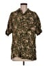 Steve & Barry's Tropical Green Short Sleeve Button-Down Shirt Size M - photo 1