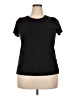 Crown & Ivy Black Short Sleeve Top Size XXL - photo 1