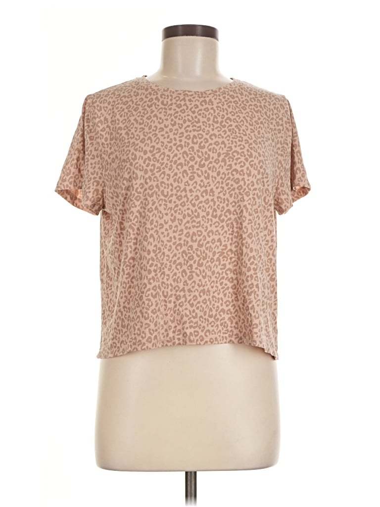 Pre-owned State Of Day Short Sleeve T-shirt In Tan
