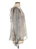 Free People 100% Polyester Metallic Silver Long Sleeve Blouse Size L - photo 4