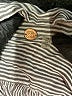FP One 100% Viscose Stripes Gray Long Sleeve Blouse Size S - photo 7
