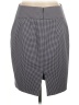 Express 100% Polyester Houndstooth Gray Casual Skirt Size 12 - photo 2