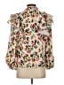 Crosby 100% Polyester Ivory Long Sleeve Blouse Size XS - photo 2