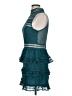 Luxxel 100% Polyester Teal Cocktail Dress Size L - photo 5