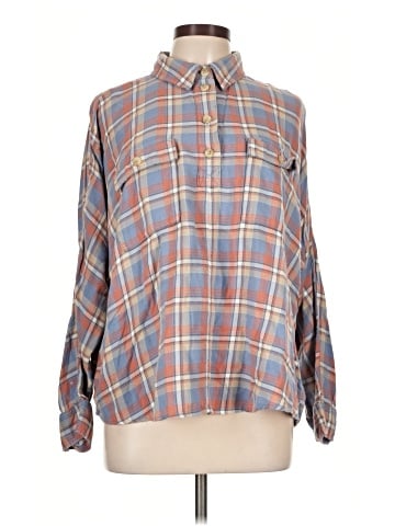 American Eagle Outfitters Long Sleeve Button-Down Shirt (view 1)