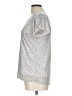 Papermoon Silver Short Sleeve Top Size L - photo 5