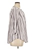 Torrid 100% Modal Stripes Gray 3/4 Sleeve Button-Down Shirt Size 1X Plus (1) - photo 4