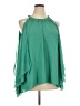 Saks Fifth Avenue 100% Polyester Green Sleeveless Blouse Size XL - photo 1