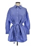 Everlane 100% Cotton Blue 3/4 Sleeve Button-Down Shirt Size XS - photo 1