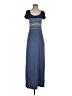 Max Studio Stripes Blue Casual Dress Size S - photo 1