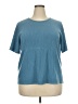 Sag Harbor Teal Short Sleeve Top Size 2X - photo 1
