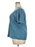 Sag Harbor Teal Short Sleeve Top Size 2X - photo 5