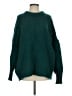 Reborn J Solid Green Pullover Sweater Size S - photo 1