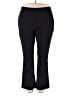 Westbound Solid Black Active Pants Size 22W Short - photo 1