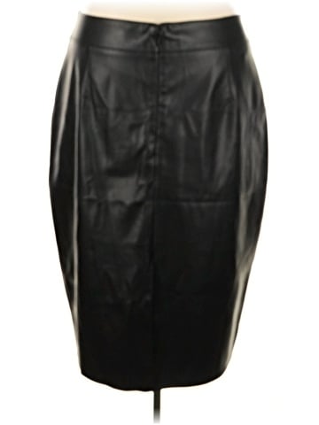 City Chic Faux Leather Skirt (view 2)