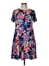 Racheal Print Blue Casual Dress Size M - photo 1