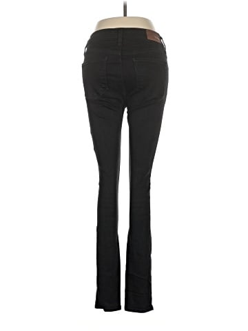 Madewell Tall 9" Mid-Rise Skinny Jeans in ISKO Stay Black&trade; (view 2)