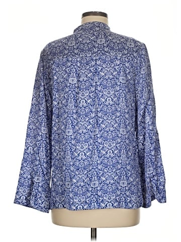 Worth New York Long Sleeve Silk Top (view 2)