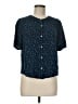 Universal Thread 100% Rayon Stars Blue Short Sleeve Blouse Size M - photo 1