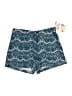 Lily White Paisley Blue Shorts Size L - photo 1