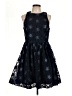 Taylor 100% Polyester Stars Black Cocktail Dress Size 12 - photo 1
