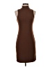 No Comment Solid Brown Casual Dress Size M - photo 1