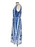 Dana Buchman Print Blue Casual Dress Size L - photo 5