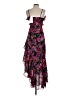 Line & Dot 100% Polyester Floral Purple Cocktail Dress Size S - photo 2