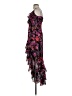 Line & Dot 100% Polyester Floral Purple Cocktail Dress Size S - photo 5