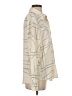MNG 100% Polyester Graphic Ivory Long Sleeve Blouse Size 4 - photo 4