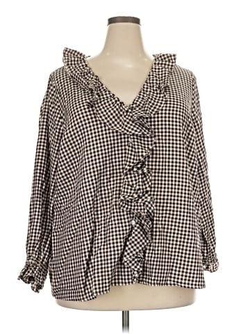 Lane Bryant Long Sleeve Blouse (view 1)