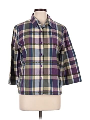 Cabin Creek 3/4 Sleeve Button-Down Shirt (view 1)