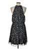 Nine West 100% Polyester Animal Print Black Cocktail Dress Size L - photo 2