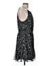 Nine West 100% Polyester Animal Print Black Cocktail Dress Size L - photo 4