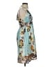 BCBGMAXAZRIA Print Teal Cocktail Dress Size XS - photo 4
