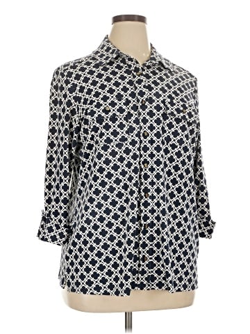 Charter Club 3/4 Sleeve Button-Down Shirt (view 1)