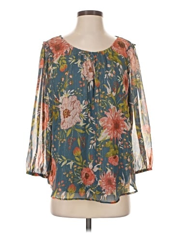 LC Lauren Conrad 3/4 Sleeve Blouse (view 1)