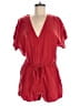 Obey 100% Lyocell Solid Red Romper Size M - photo 1