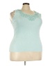 Ruby Rd. Teal Sleeveless Top Size 3X - photo 1