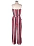 Impressions Stripes Red Jumpsuit Size M - photo 2
