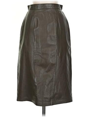 Evan Davies Faux Leather Skirt (view 1)